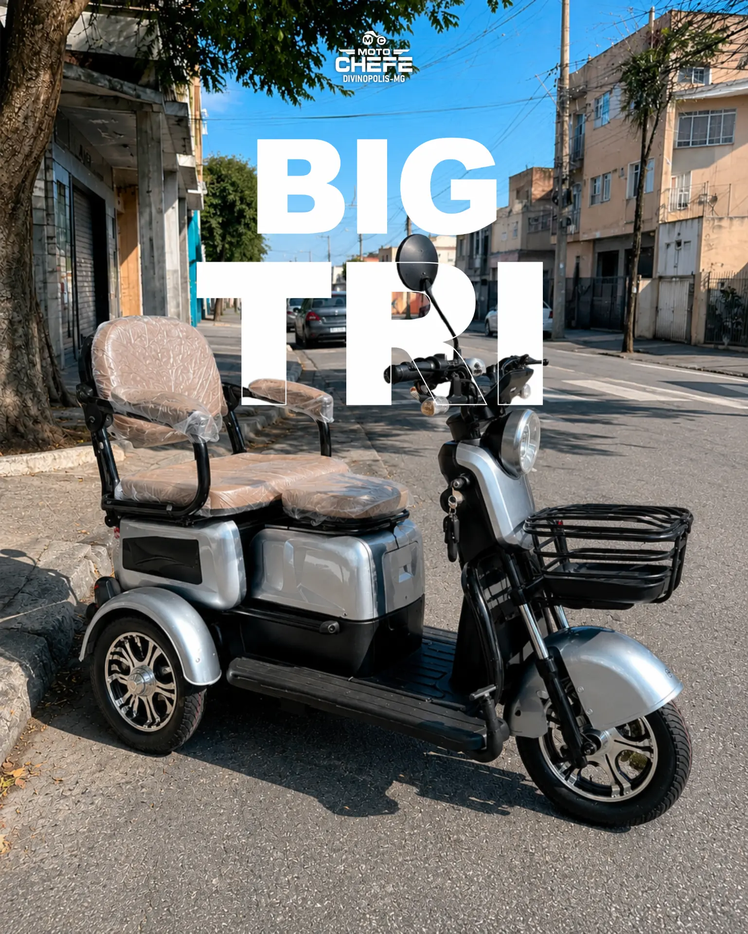 Moto elétrica BIG TRI — MOTOCHEFE Divinópolis